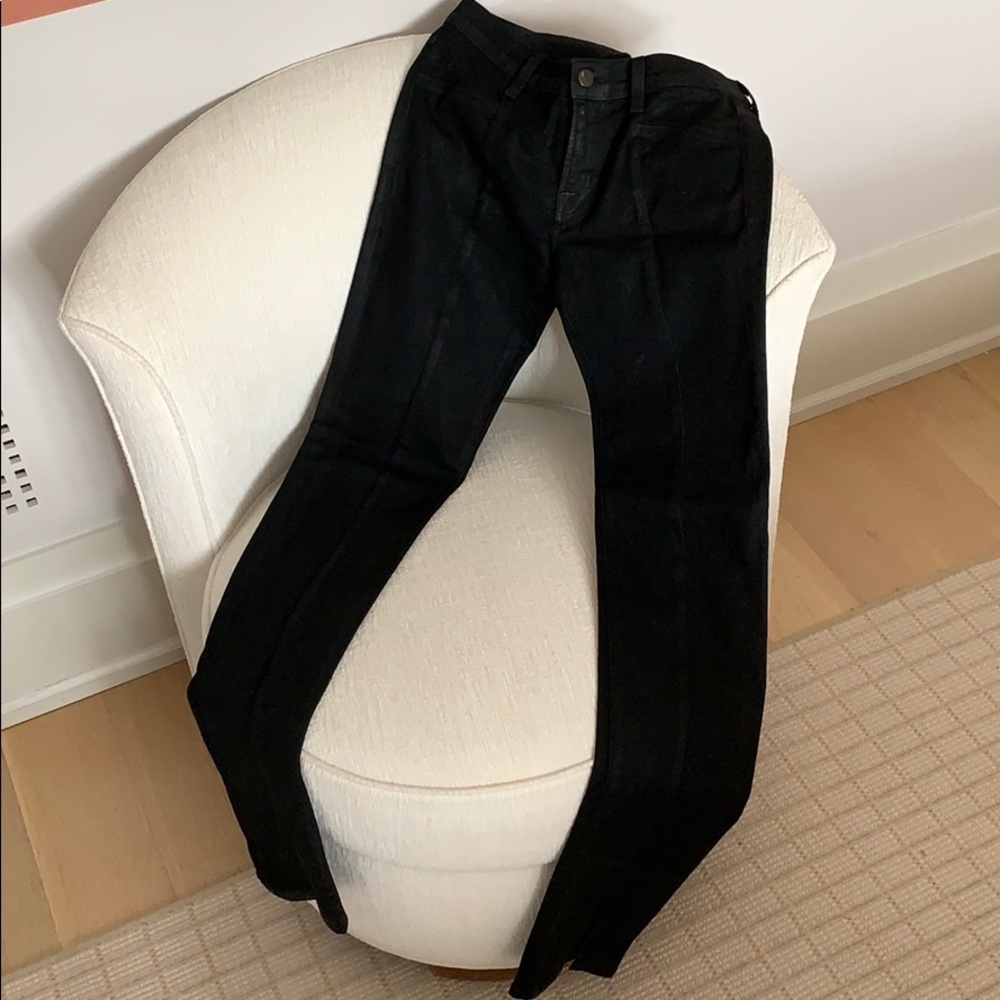 Jbrand black wax jeans